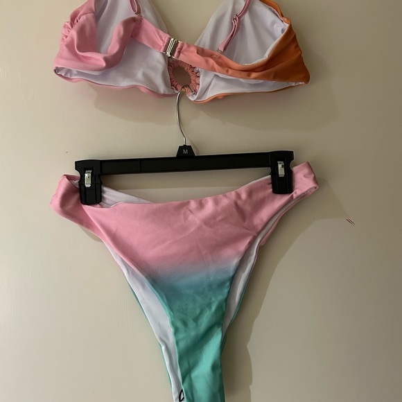 SHEIN Pink and Mint Bikini Set NEW - Picture 2 of 5
